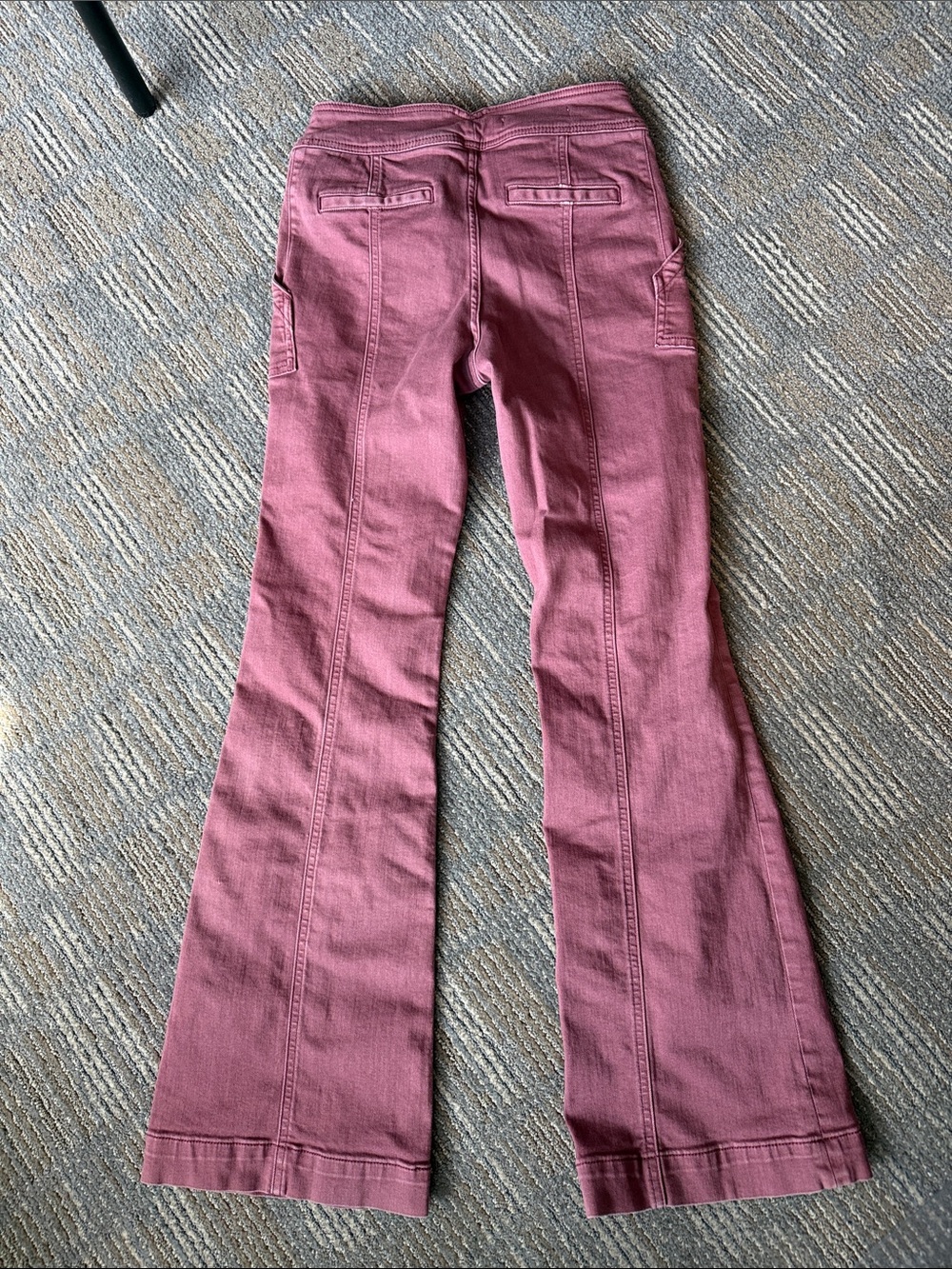 Pilcro and the Letterpress Mauve Flare Jeans - Picture 2 of 5